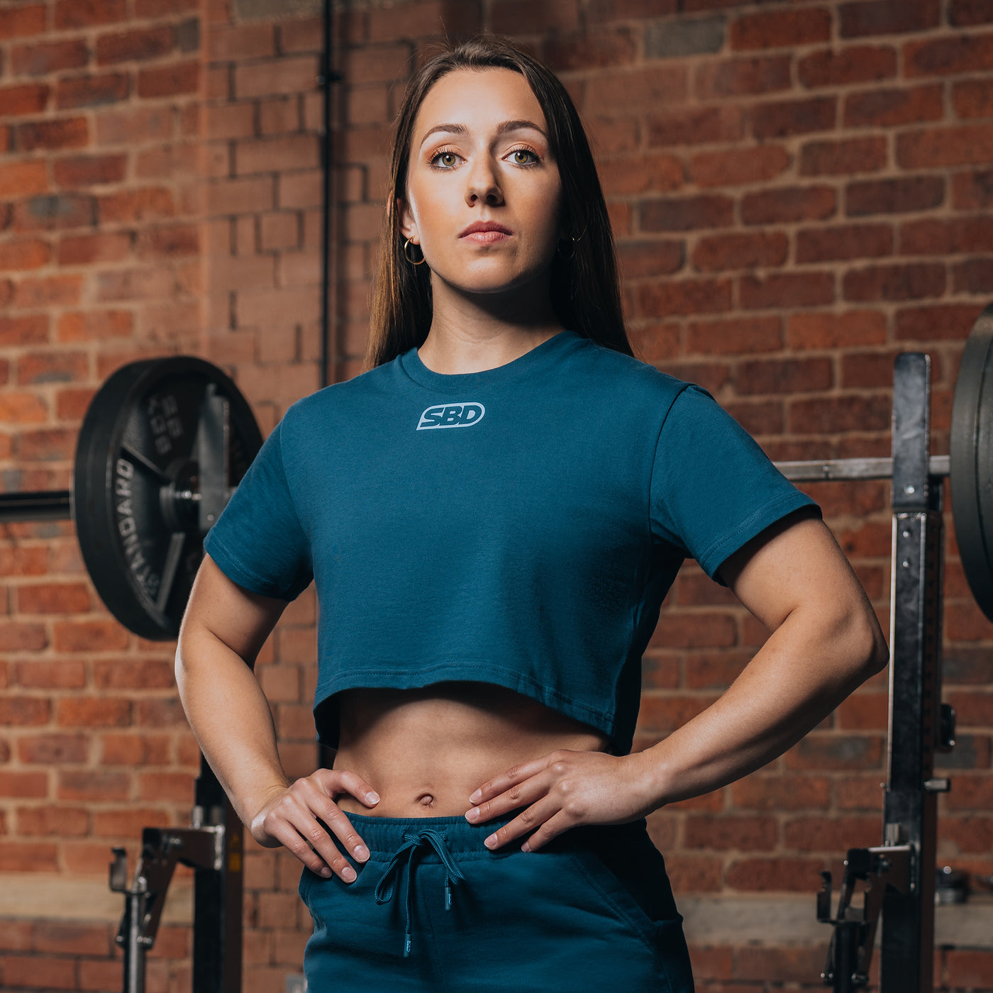 REFLECT CROP TOP TEAL